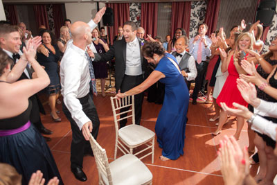 Guests dancing